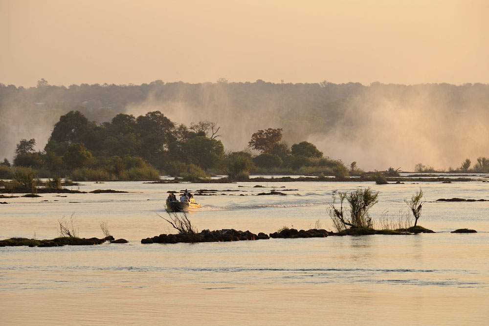 Zambezi River at sunset
