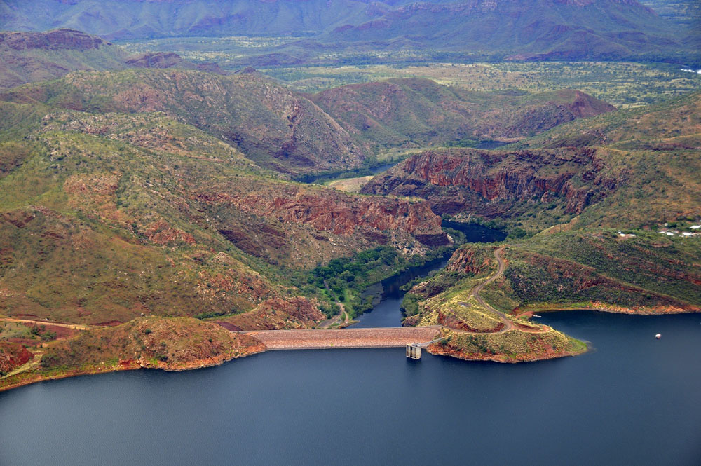 Lake Argyle, Ord River Dam, and the Ord River