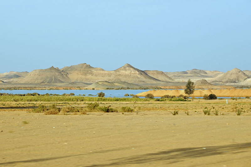 Lake Nasser between Abu Simbel and Aswan