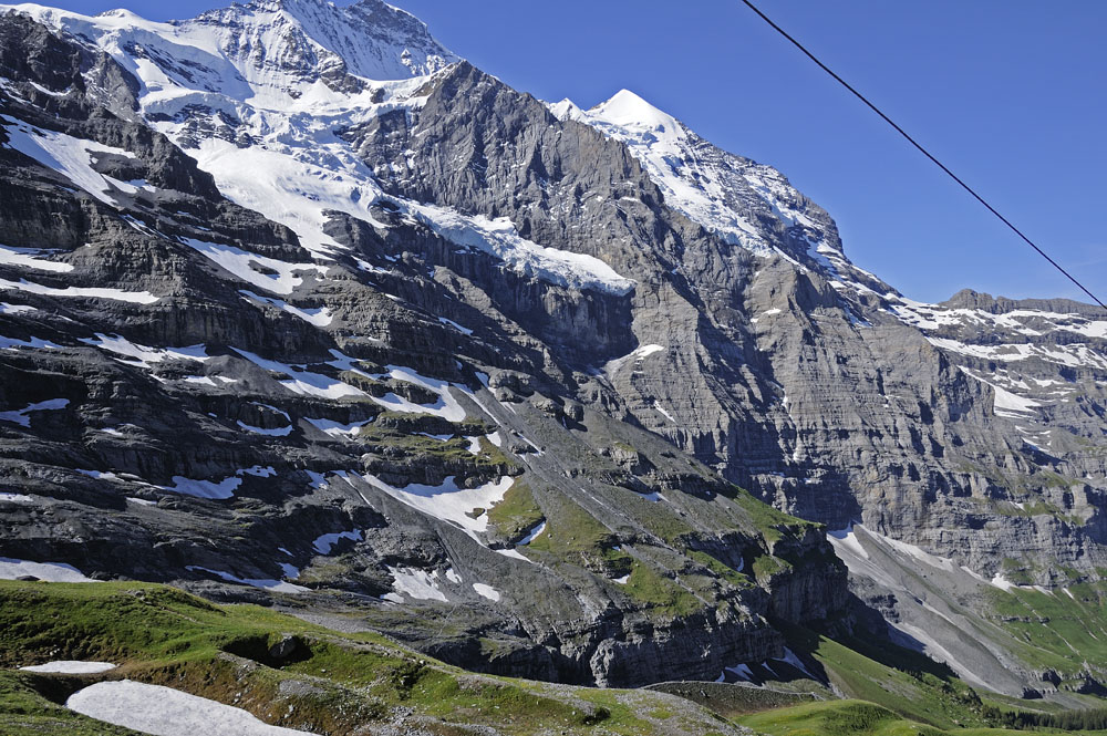 From the train climbing Jungfrau