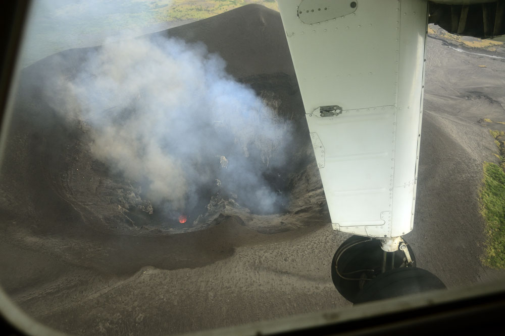 View of the two vents from the air