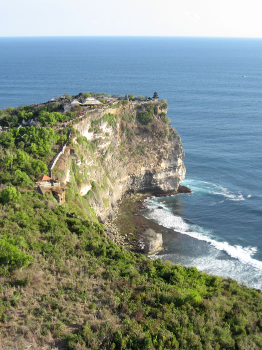 Limestone cliffs from helicopter