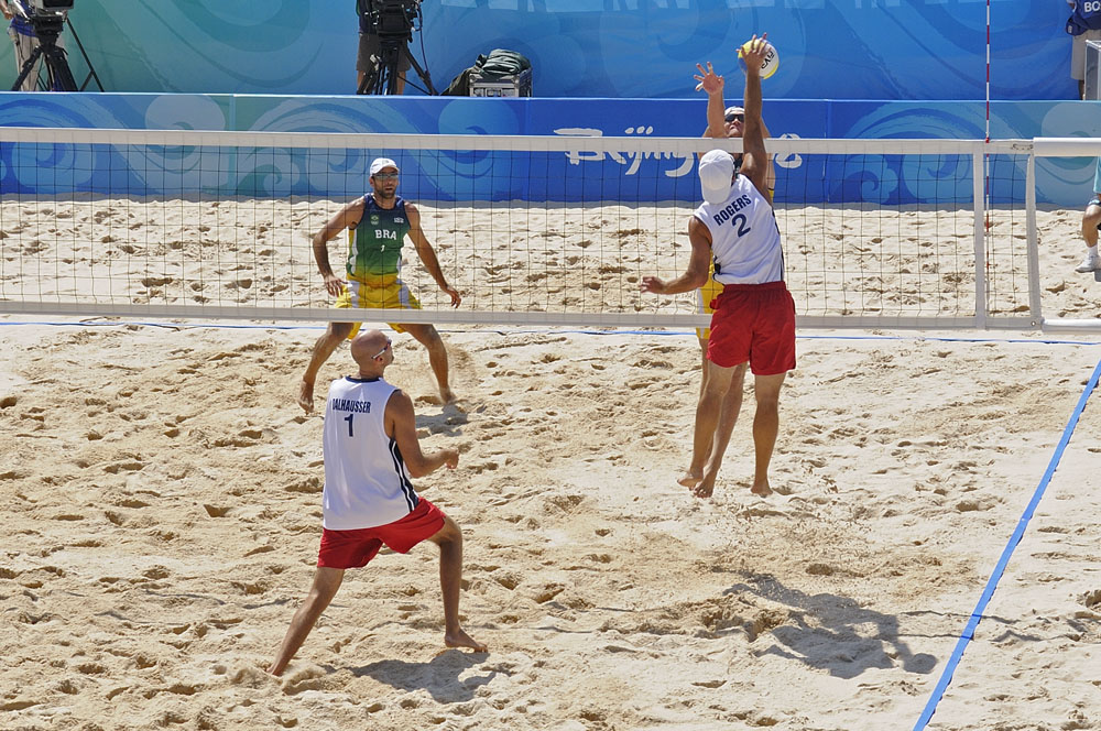 Men's beach volleyball, gold medal match