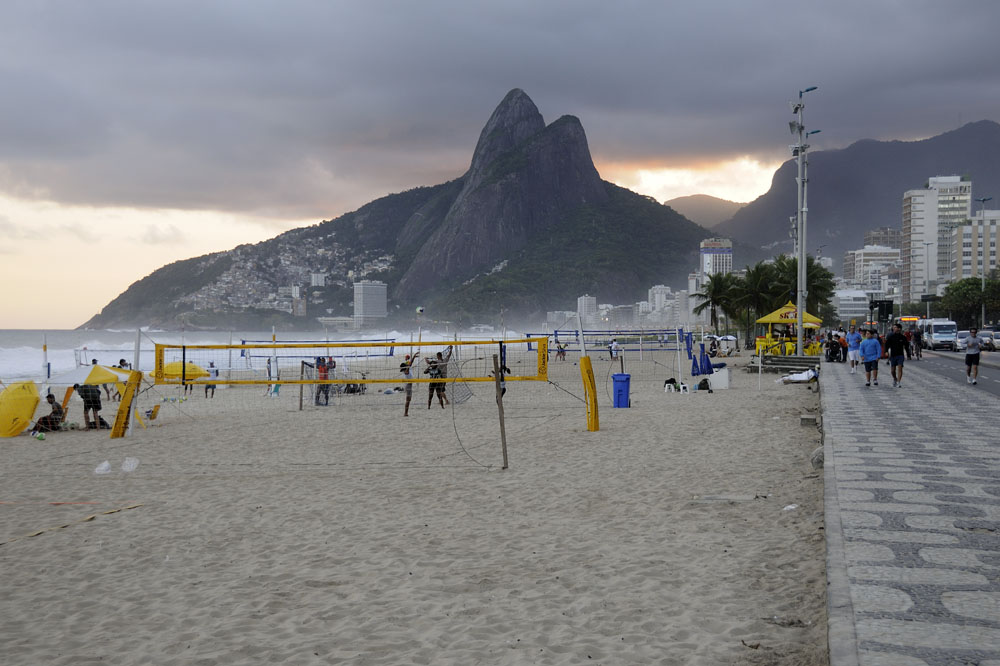 Ipanema Beach at sunset