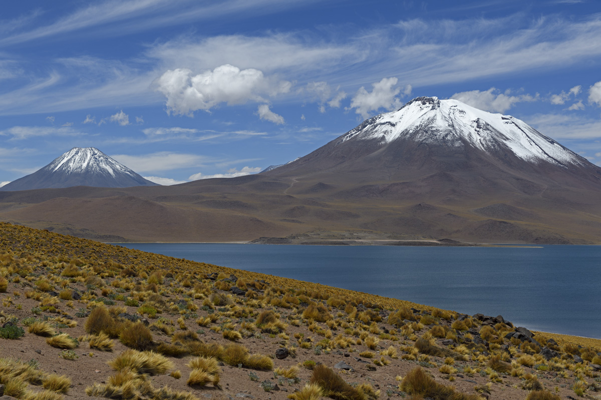 Miscanti and Miñiques lakes (elevation 13,583 ft)