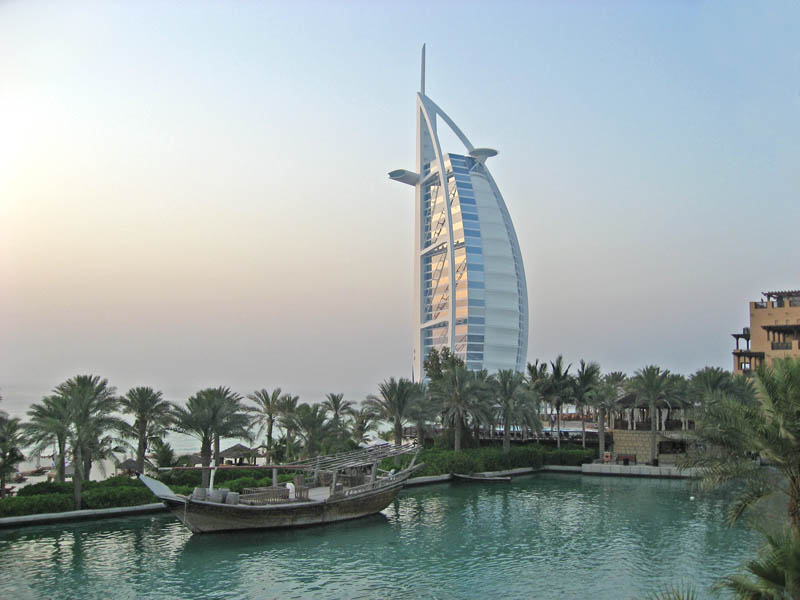 Burj Al Arab Hotel at Sunset