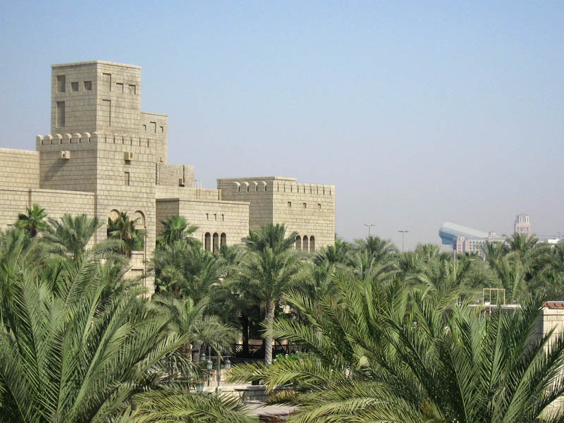 Grounds in front of Mina A'Salam Hotel, Ski Dubai in the Background