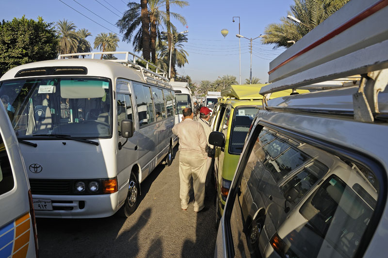 Caravan being assembled for transit to Abydos and Dendara