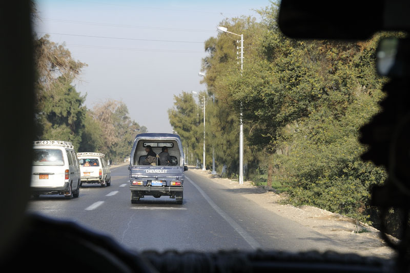 Our security escort after being separated from caravan