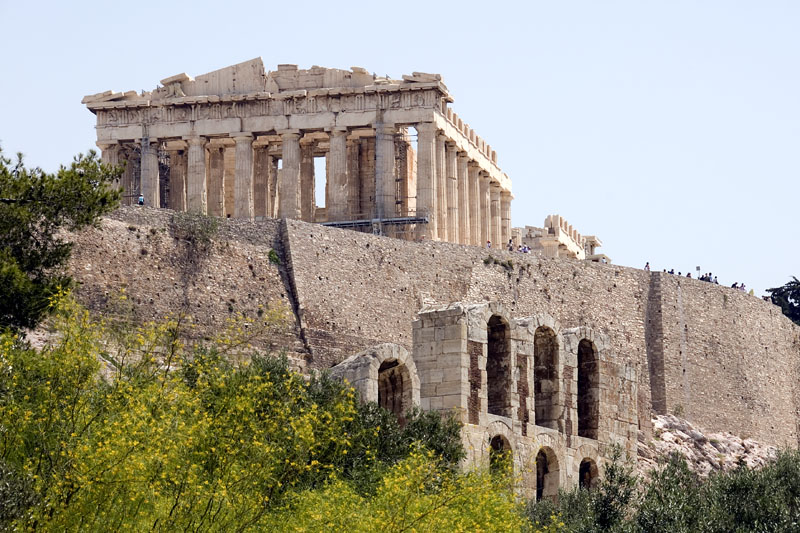 The Parthenon on the Acropolis