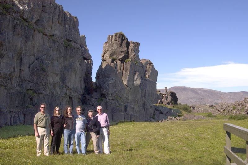Tectonic rift, standing between the plates with North American Plate behind