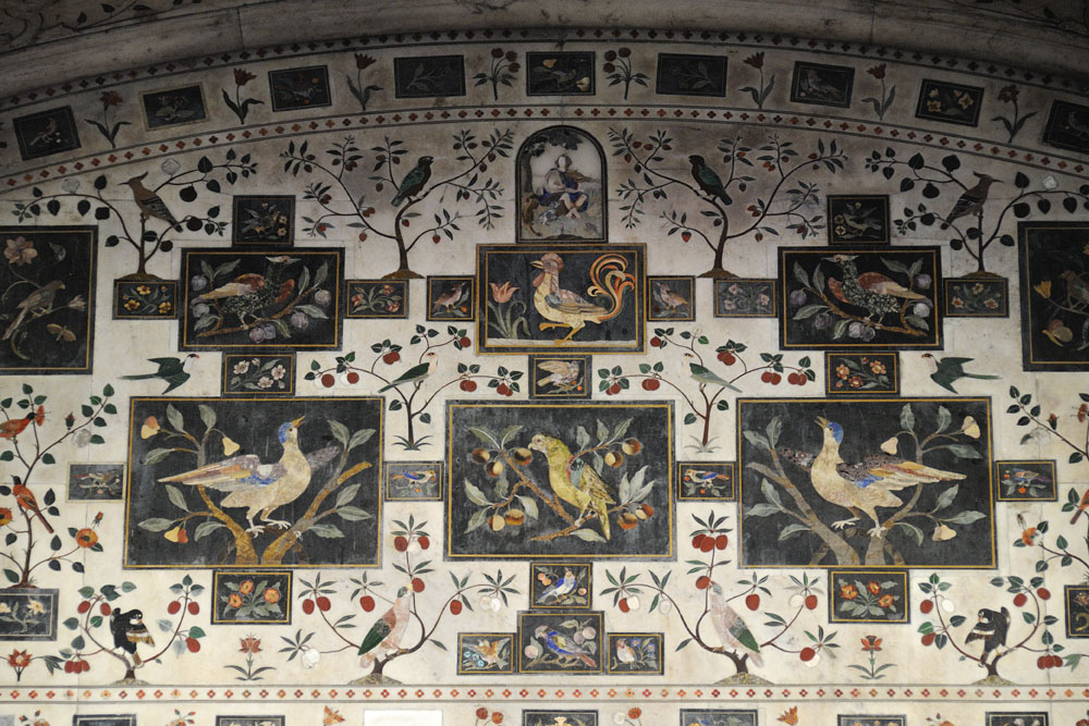 Detail of design behind throne