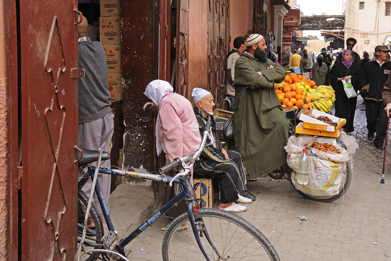 Street scene in Marrakech