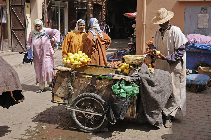 Street scene in Marrakech
