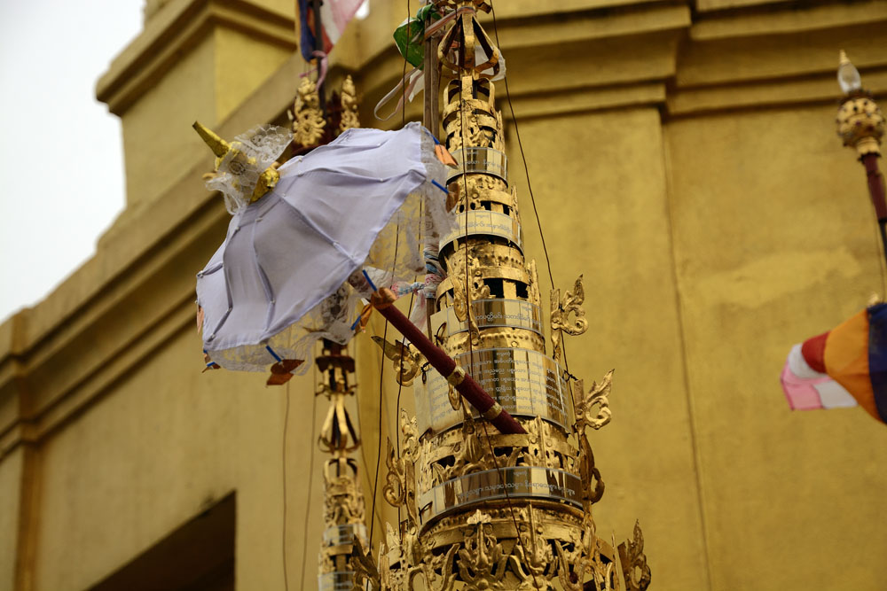 Decorative umbrella at the monastery