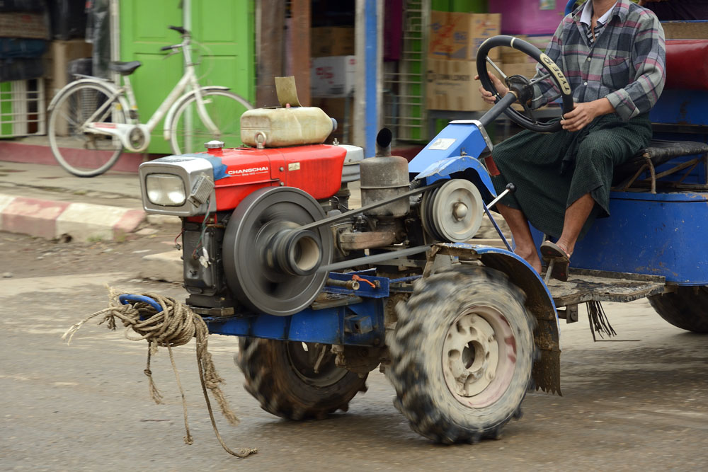 Closeup of Chinese built engine