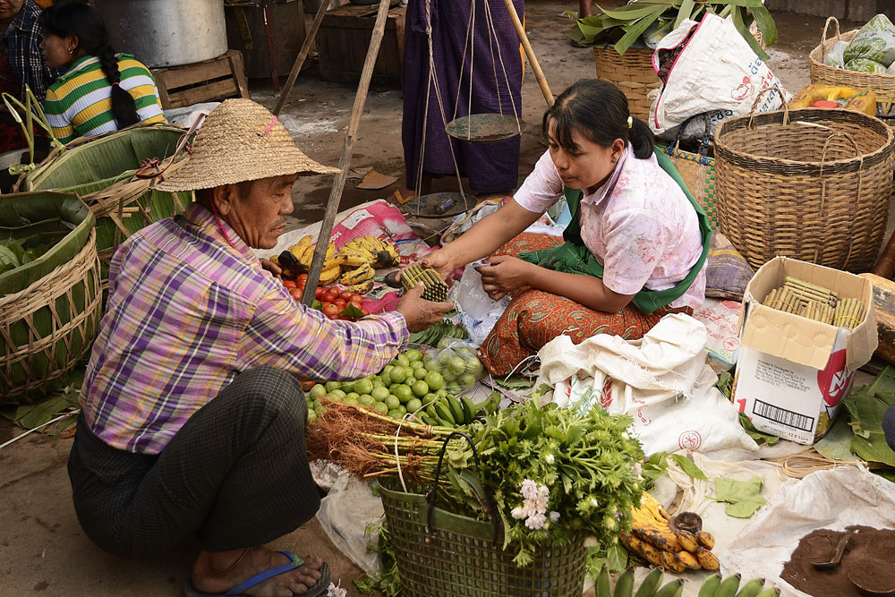 The pace of selling and buying at the market is rapid