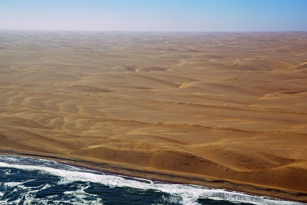 Absolutely desolate landscape stretches up to the Atlantic Ocean