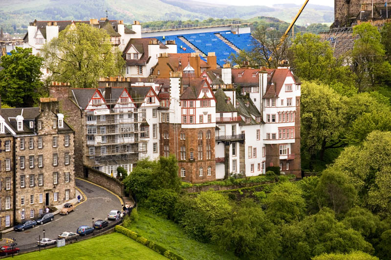 Building adjacent to Edinburgh Castle