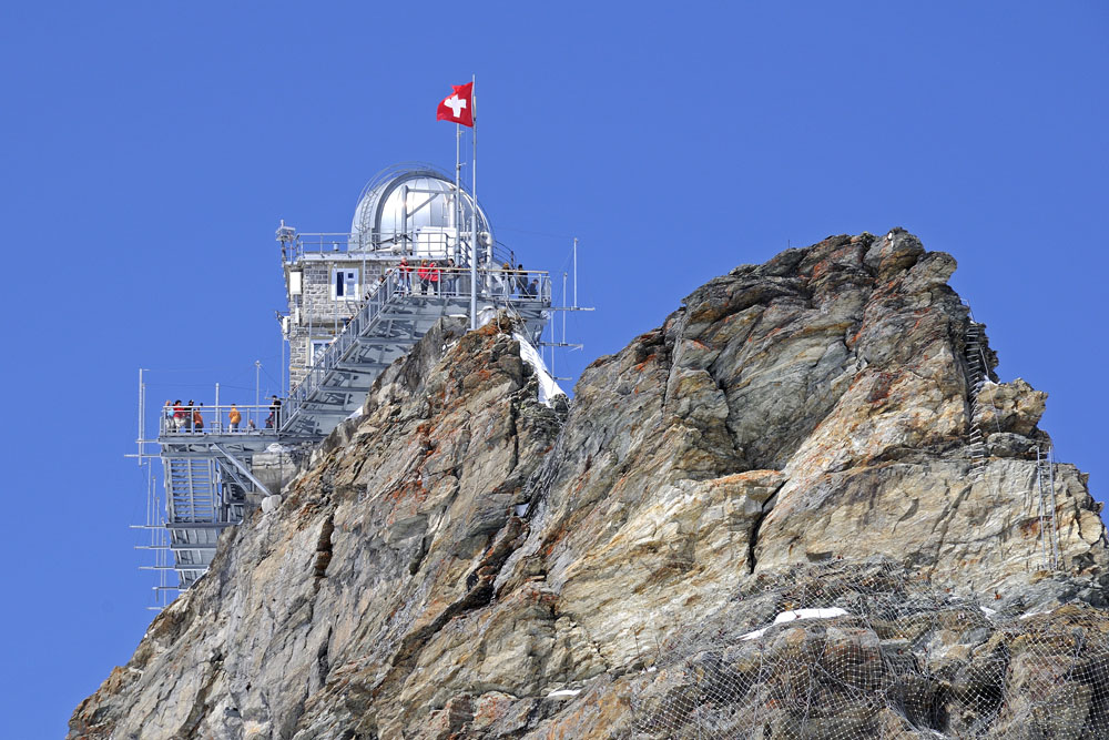 Sphinx observation building on Jungfraujoch